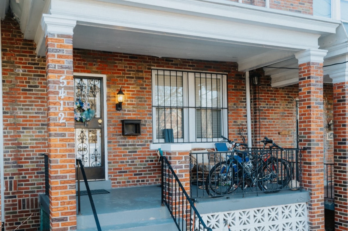 Covered front porch